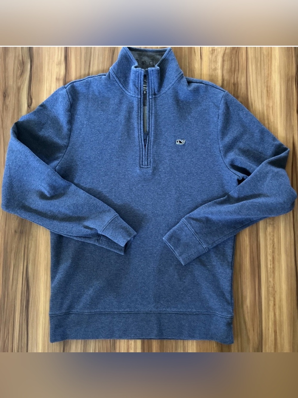 Vineyard Vines Men's Saltwater Blue Quarter Zip